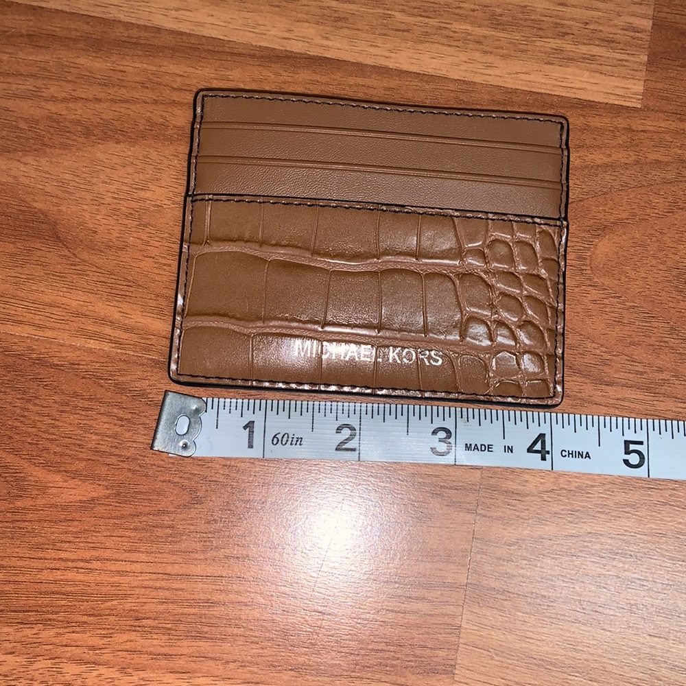 NWT Michael Kors Cooper Leather Card Case - Picture 8 of 9